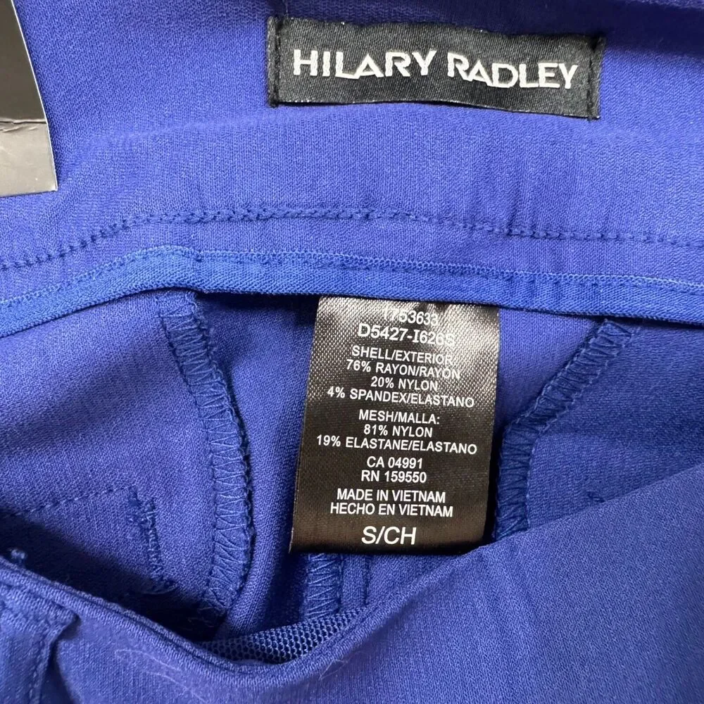 Hilary Radley Women Mid-Rise Sz S Stretch Pull-On Ankle Pant Mazarine Blue - Picture 5 of 7